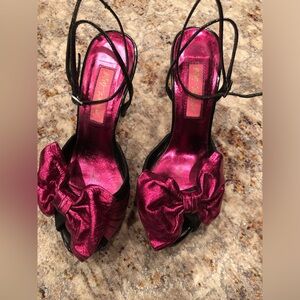 Betsy Johnson ankle strap heels. Size 5.